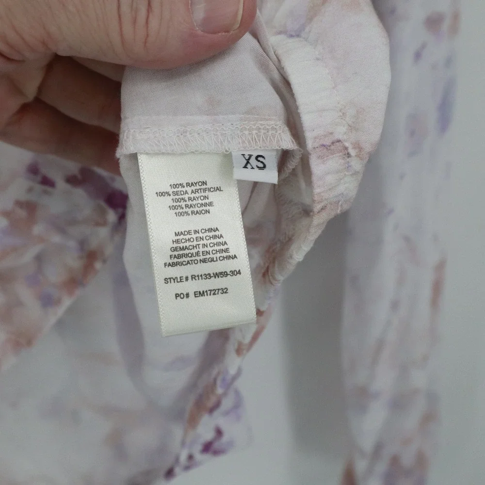 Cloth & Stone Anthropologie Tie Dye Top Womens XS Watercolor Artsy Boho‎ Cottage